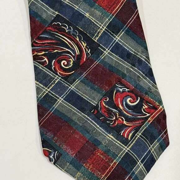 Alta Moda Montebello 100% Silk Men's Necktie Made in Italy Multicolor - Picture 5 of 15